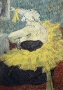 Henri  Toulouse-Lautrec The Clowness Cha-u-Kao Spain oil painting artist